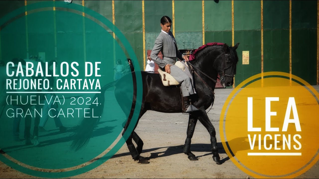 Lea Vicens feria del caballo en  Cartaya, Huelva 2024 Caballos de Rejoneo Corrida de toros