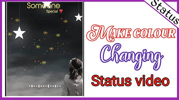 How to make colour changing whatsapp status video || avee player square size template download link