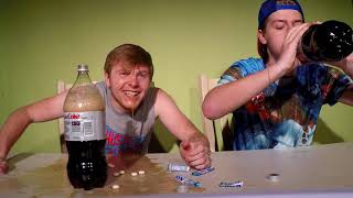 Mentos and Diet Coke Challenge