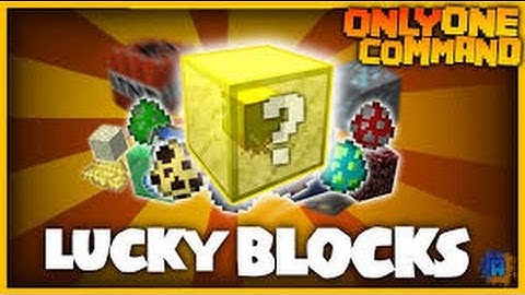 Minecraft One Command Creation - Lucky Block Craziness!!
