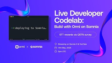 Somnia Codelab: Using Ormi on Somnia.