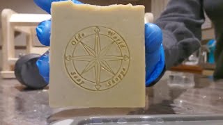 Creamy Goat milk shampoo bar soap with RECIPE.