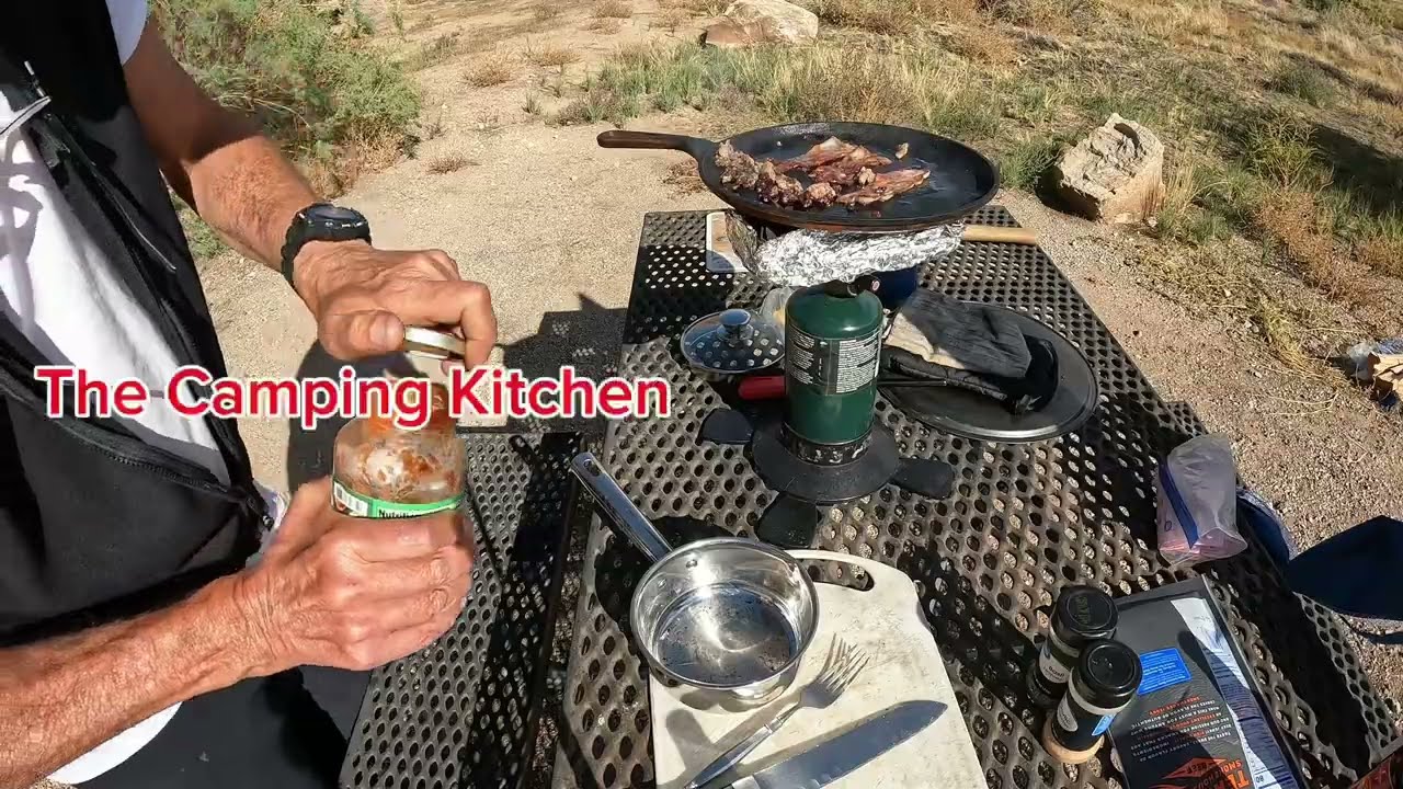 28OC24 Cooking: Camping Pasta, Goose Island BLM, Moab, UT