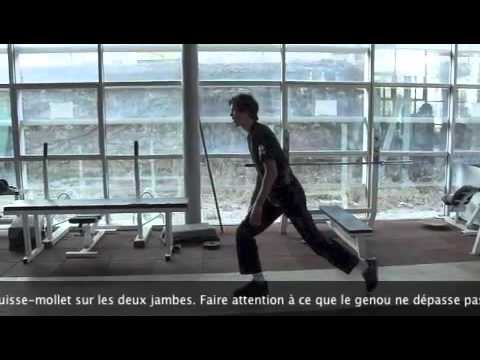 musculation avant bras Fentes marchées