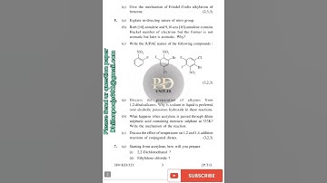 KUK M.Sc 2nd sem Organic Chemistry-II CH-203 examination 2020 previous year question paper