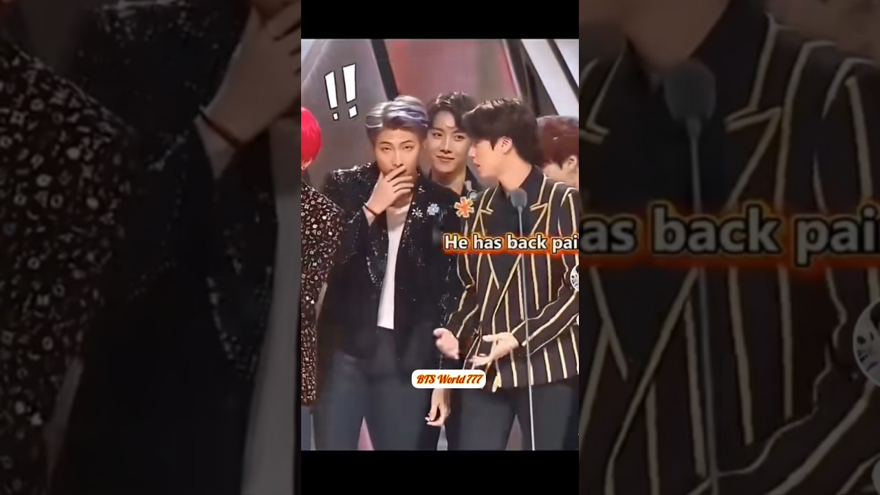 he has back pain #bts #btsarmy #btsedits #bts_official_bighit