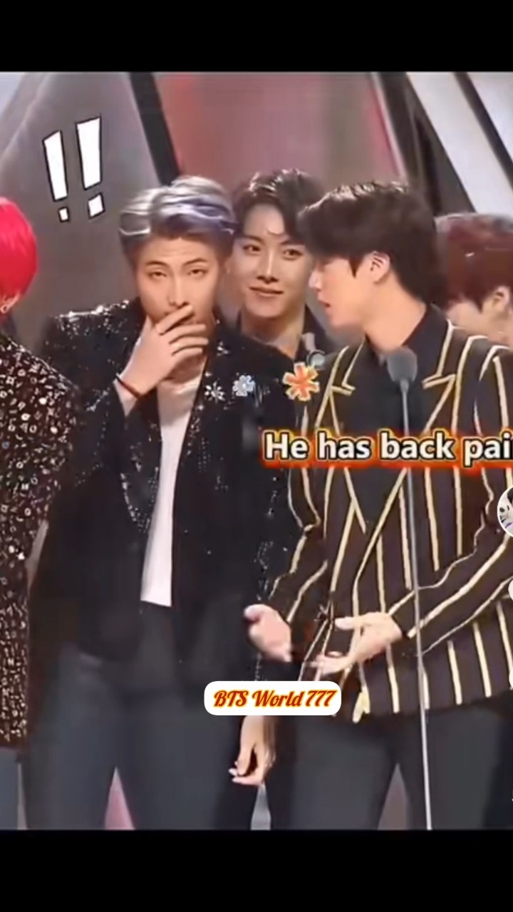 he has back pain #bts #btsarmy #btsedits #bts_official_bighit
