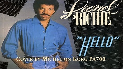Korg PA700 play midi file Hello by Lionel Richie