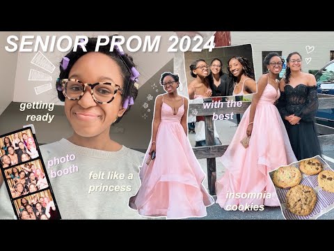 SENIOR PROM GRWM 2024 ( ၴႅၴ⋆.˚ hair rollers, jewelry haul, fireworks!