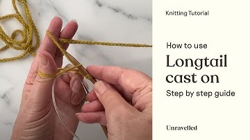 Knitting Tutorial - LONGTAIL cast on, invisible join in the round