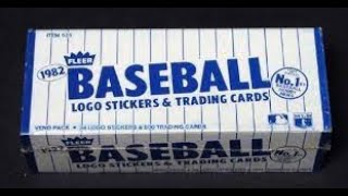 Back in Time: 1982 Fleer Vending Box!!!
