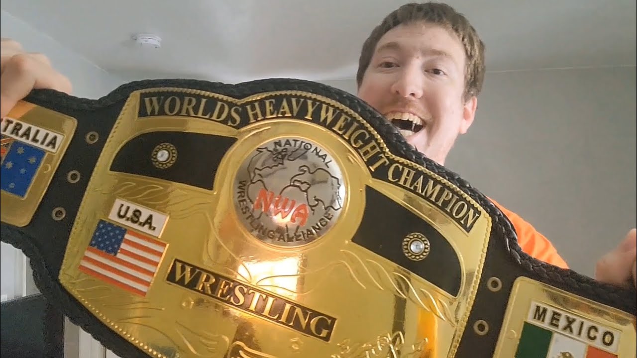 NWA world title belt unboxing 
