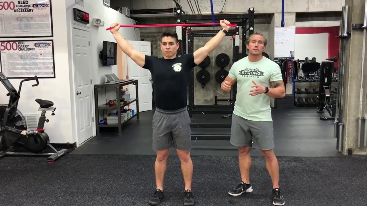 How to do Band Pull Apart Warm Up YouTube