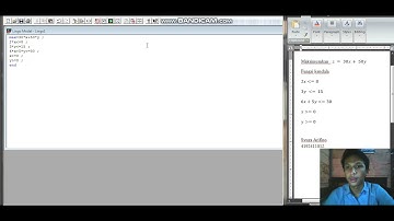 Menentukan nilai Optimum dengan menggunakan Aplikasi Lingo (Metode Simpleks)