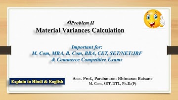 Material Variance Problem II