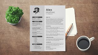 How to Make Resume in MS Word  I  MS Word Tutorial   ⬇ FREE  TEMPLATE