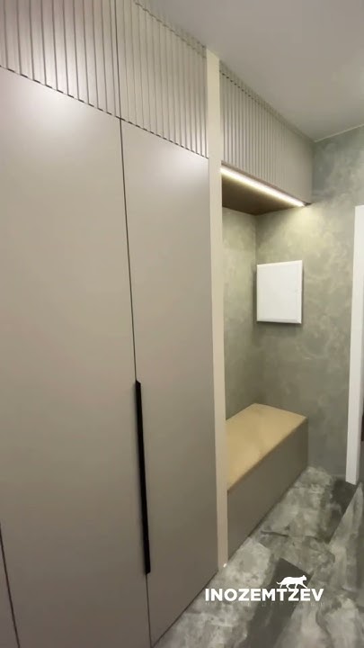 Стильный шкаф в прихожую с фрезеровкой #шкафы #мебельподзаказ # ...