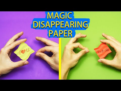 EASY DIY: Disappearing Paper origami magic trick and Fidget diy🎩👀