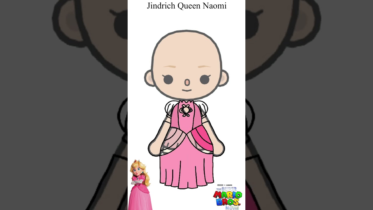 Princess peach in toca boca