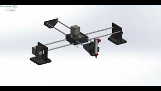 SolidWorks Animation | CAD Modeling of Pen Plotter in Action
