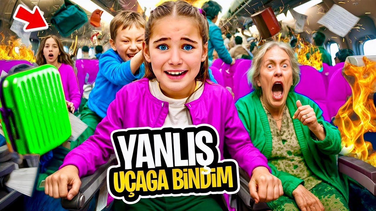 ELİF SİNEM YANLIŞ UÇAĞA BİNDİK !! EYVAH ELİF MISIRA GİDİYORUZ !! 