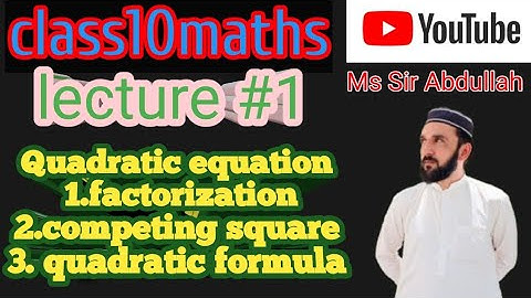 How to solve quadratic equation by factorization, completing square and formula 