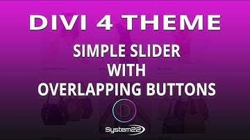 Divi 4 Simple Slider With Overlapping Buttons 👈