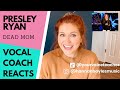 Vocal coach reacts to PRESLEY RYAN singing "Dead Mom" from Beetlejuice Broadway