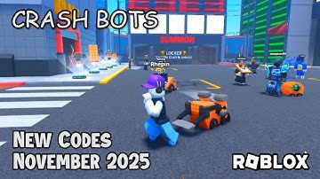 Roblox Crash Bots New Codes November 2025
