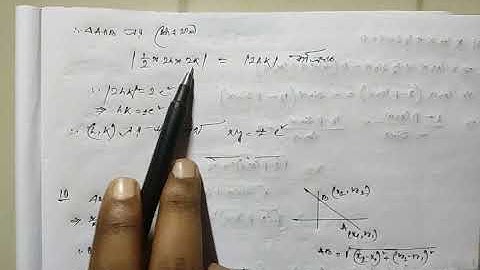 Equation of straight line in 2D [part 2] class-XI by Nasim