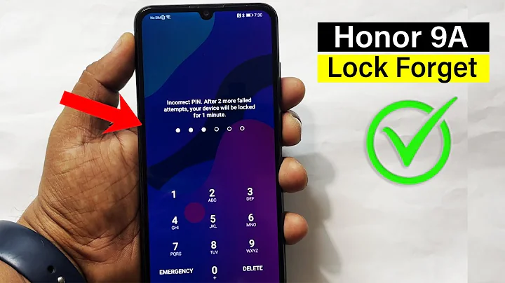 Screen Unlock or Hard Reset ' Honor 9A ' with Easy Trick