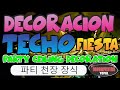 VIDEO # 1 DIY   Aprende a decorar el techo de una fiesta con telas y luces