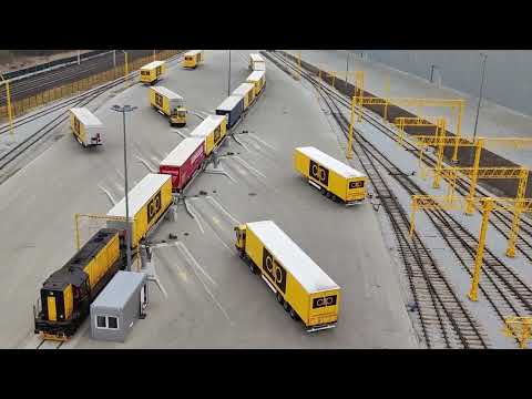 Funkcjonowanie Lohr Railway System na Terminalu Intermodalnym CLIP.