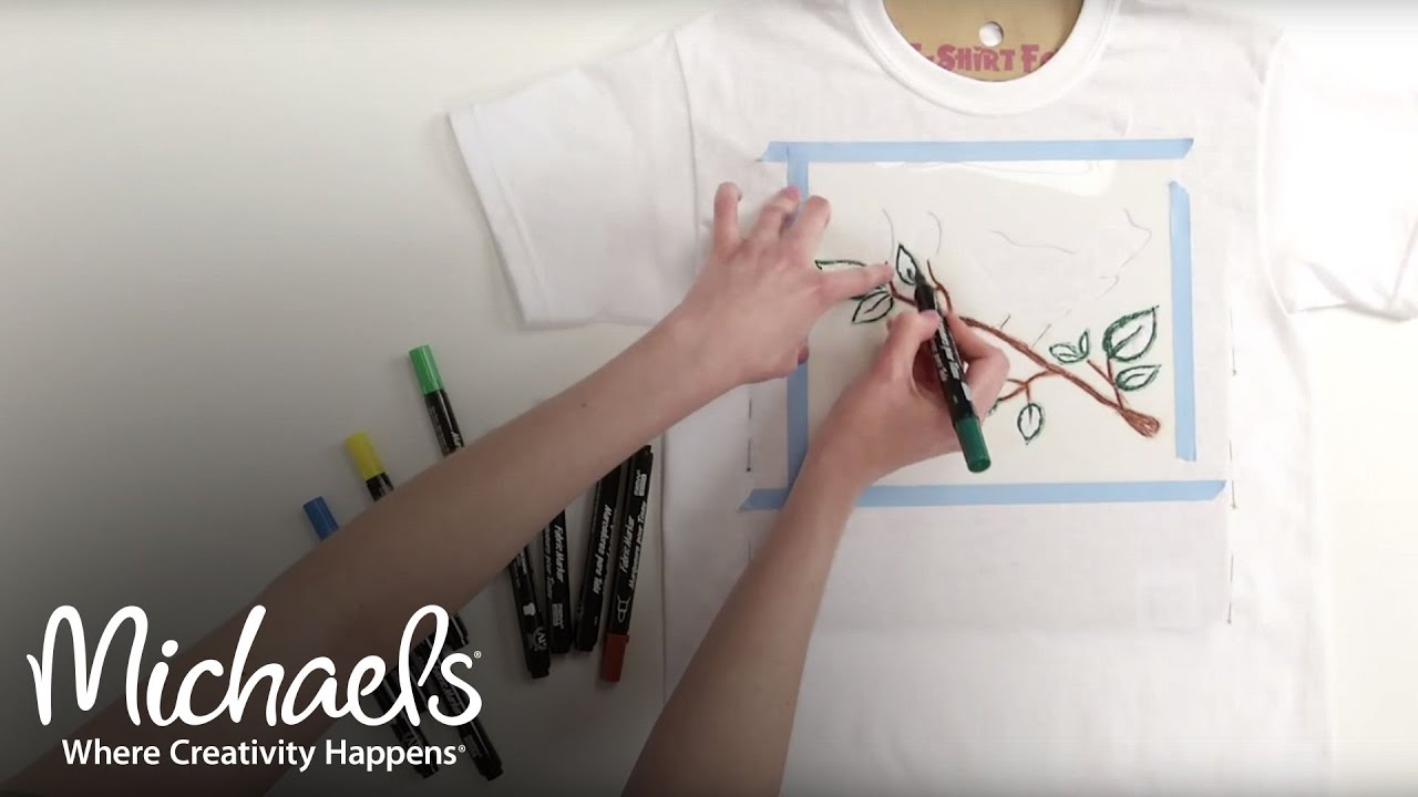 How to paint permanently on fabric. Make permanent marker design