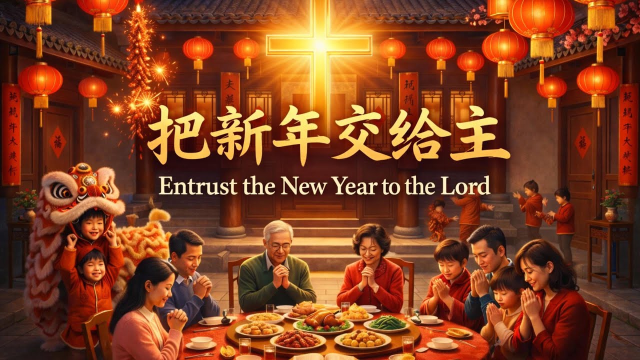 2026 春节敬拜赞美《把新年交给主》｜平安喜乐进我家｜华语诗歌