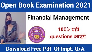 DU SOL Financial Management Most Important Questions For OBE Exam,  KC Shorts (Kauser Classes)