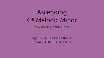 C# Melodic Minor Scale Ascending Only