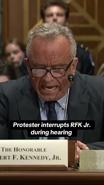 RFK Jr. interrupted by protester at hearing