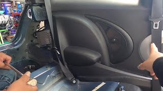 ＳＵ１６　ミニクーパー　リアクウォーター内張り 外し方!(^^)!　SU16 R56 MINI の 外し方　取り外し 取り付け