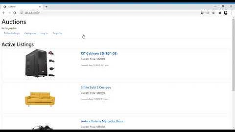 CS50 Web 2020 Project 2 Commerce