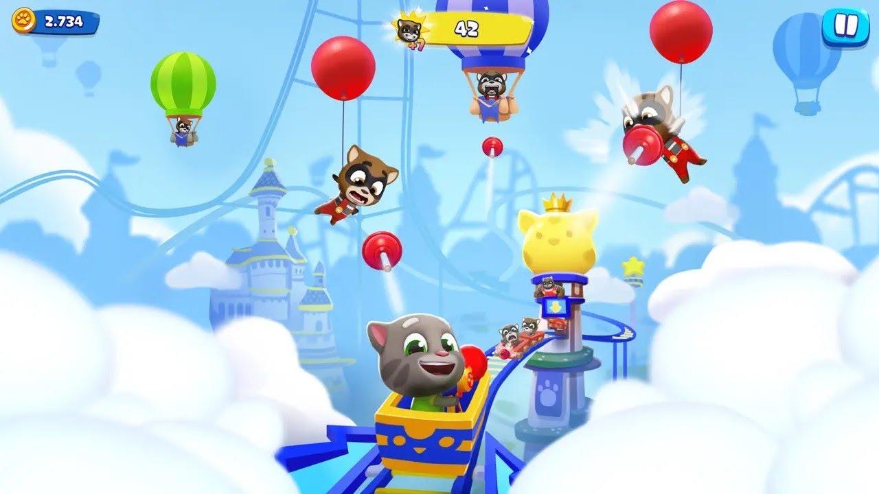 Talking Tom Blast Park Gameplay Walkthrough Part 1 - Apple Arcade