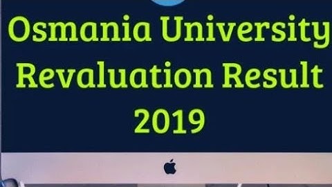 OU Revaluation Degree Results Released 2019|How To CheckLive