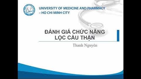 Xét Nghiệm // Công Thức Tính Mức Lọc Cầu Thận.