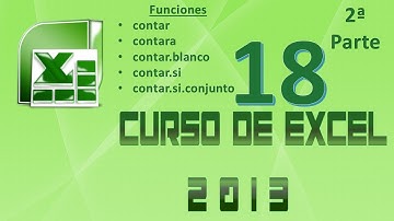 Curso de Excel 2013 - Clase 18: Funciones Estadísticas 2ª Parte