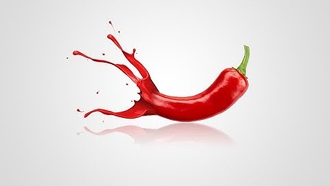 Photoshop Tutorial | Ink Splash Effect on red chilli in photoshop