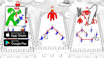 Merge Master: Stick Hero Fight Gameplay Walkthrough Part 1 - Level 1 ~ 14 (Android, IOS)