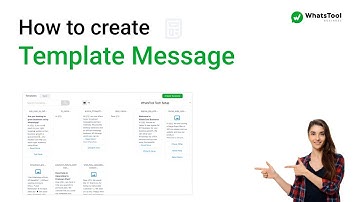 How to create template message - WhatsTool Business