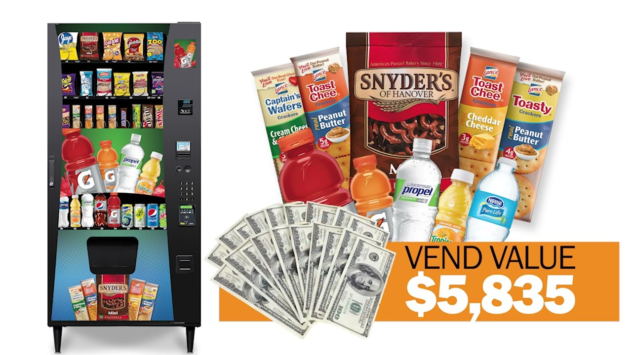 Combo Snack & Drink Vending Machine for Sale