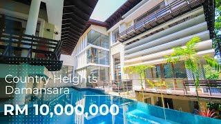 RM 10 MILLION  3 STOREY RESORT STYLE BUNGALOW FOR SALE in COUNTRY HEIGHTS DAMANSARA, KUALA LUMPUR