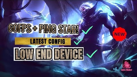 ML Config 60 Fps | Latest Smooth Config | Fix Frame Drops + Ping Stable | Patch All Star ML